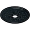 Ekena Millwork Rose and Ribbon Ceiling Medallion (Fits Canopies up to 4"), 23 5/8"OD x 4"ID x 1 1/2"P, Night Shade CM23RONSF - alternate 3